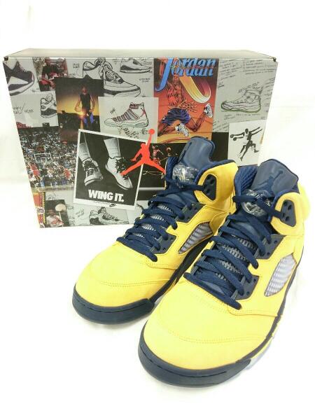 NIKE(ナイキ) / CQ9541-704/AIR JORDAN 5/MICHIGAN/箱有/美品/28.5cm 