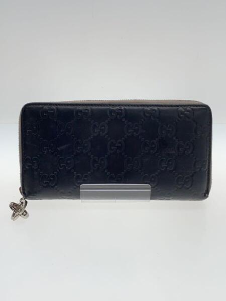 GUCCI(グッチ) / 長サイフ_グッチシマ/レザー/BLK/ブラック/GG柄/総柄 