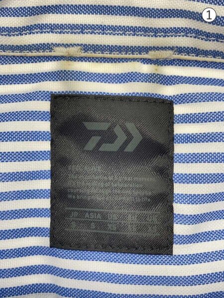 DAIWA([スポーツ]ダイワ) / 長袖シャツ/S/コットン/BLU/ストライプ/BE