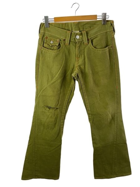 TRUE RELIGION コーデュロイ　フレア　ブーツカット　カーキ TRUE RELIGION コーデュロイ フレア ブーツカット カーキ
