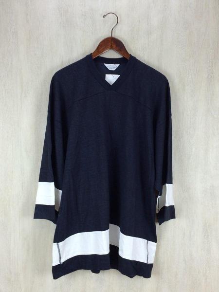 UNUSED(アンユーズド) / 16SS/hockey shirt/カットソー/1/レーヨン/NVY 