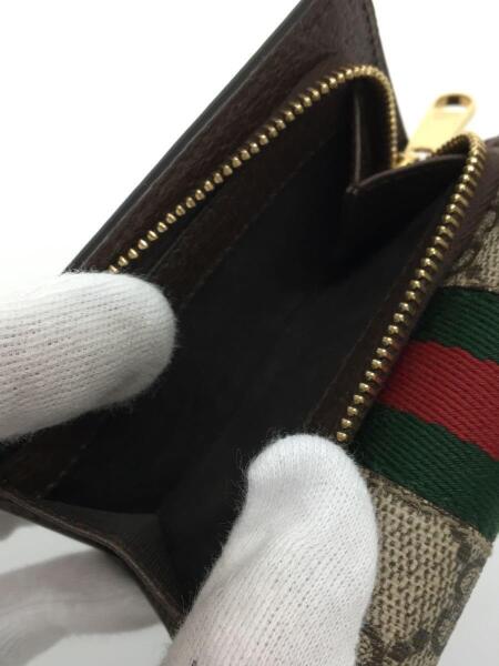 GUCCI(グッチ) / 2つ折り財布/キャンバス/BRW/総柄/レディース/644334