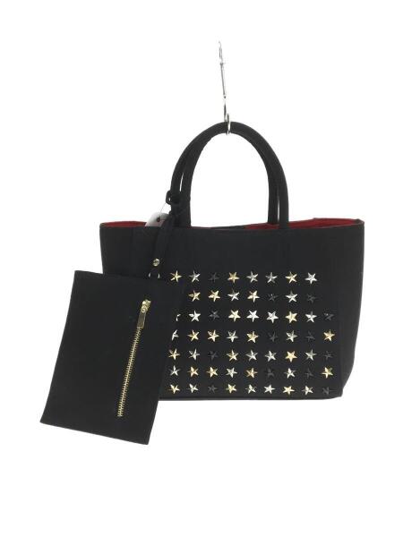 TRE☆STAR トレスター スクエア　バッグ　バック　四角　トート　黒　大きめ PUNCHING TOTE-L BLACK BLACK