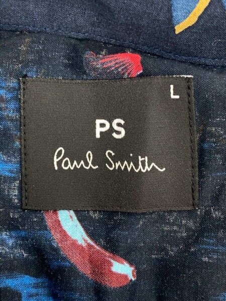 Paul Smith(ポールスミス) / 半袖シャツ/L/コットン/NVY/総柄/PY-CR
