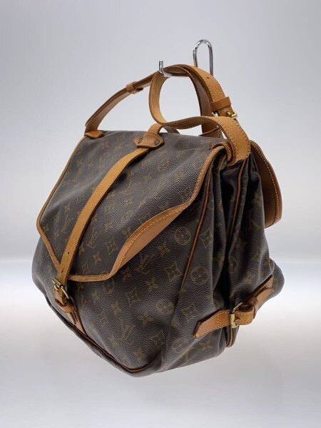 LOUIS VUITTON / 1)ソミュール35_モノグラム・キャンバス/レザー/BRW/モノグラム LOUIS VUITTON(ルイヴィトン) / 1)ソミュール35_モノグラム