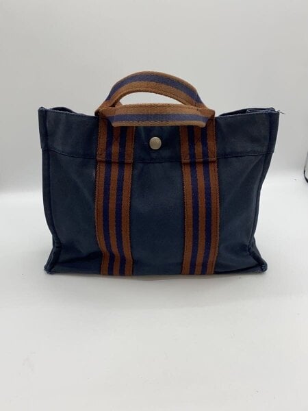 HERMES(エルメス) / トートバッグ/コットン/NVY | 中古品の販売・通販
