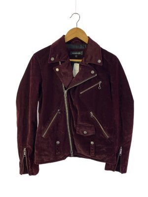 未使用級✨ジャックローズ ダブル ライダースジャケット ダークネイビー 羊革 JACKROSE（ジャックローズ）の「ラムレザーダブルライダース TYPE－1