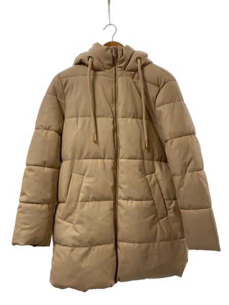 ZARA スキーダウンジャケット　ゴールド　L サイズ ZARA(ザラ) / ダウンジャケット/S/ポリエステル/CRM/無地// | 古着の