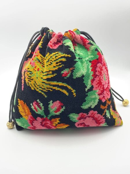 FEILER(フェイラー) / 巾着/ポーチ/--/BLK/花柄 | 中古品の販売・通販 