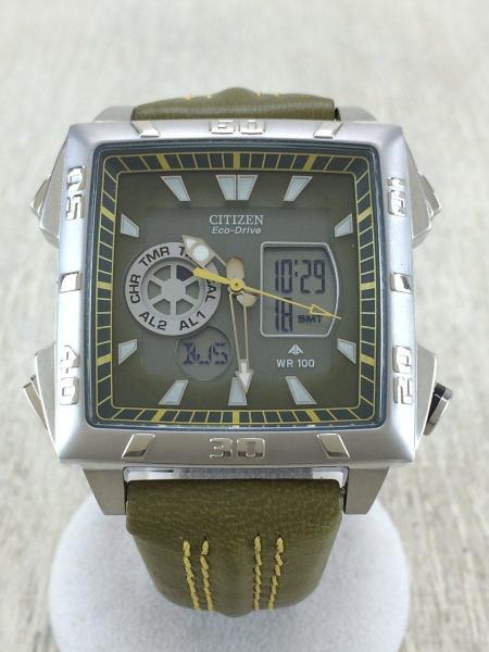 Citizen シチズン クォーツ腕時計 デジアナ レザー カーキ プロマスター エコドライブ スクエア シチズン セカンドストリート 衣類 家具 家電等の買取と販売ならセカンドストリート お問い合わせ番号
