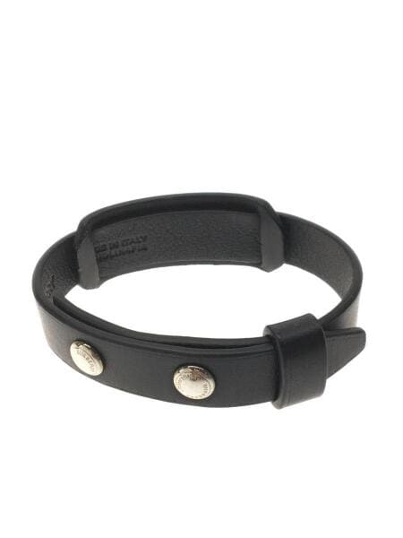BURBERRY ブラックレザーブレスレット バーバリー BURBERRY BLACK