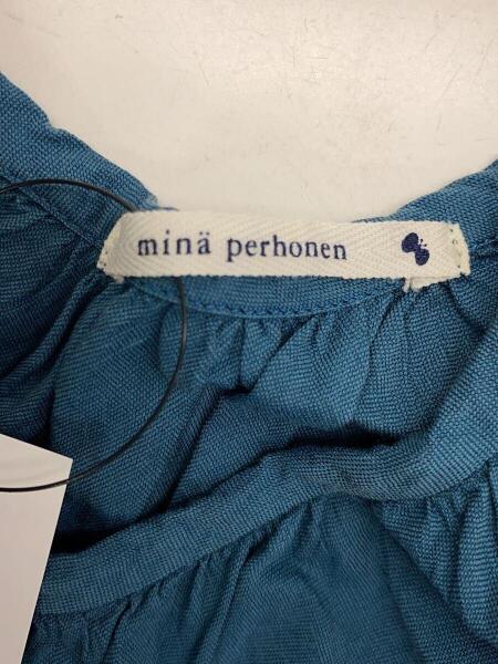mina perhonen ノースリーブワンピース 青36