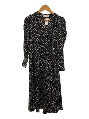 Lily Brown(リリーブラウン) / 長袖ワンピース/one/ポリエステル/BLK