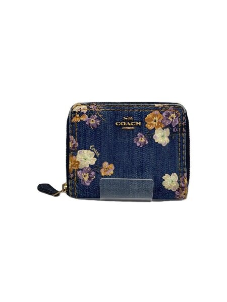 COACH/二つ折り財布/フローラル・レザー/C6001/B22**/Aランク/63【中古】 COACH - COACH/二つ折り財布/フローラル・レザー/C6001/B22**/Aランク