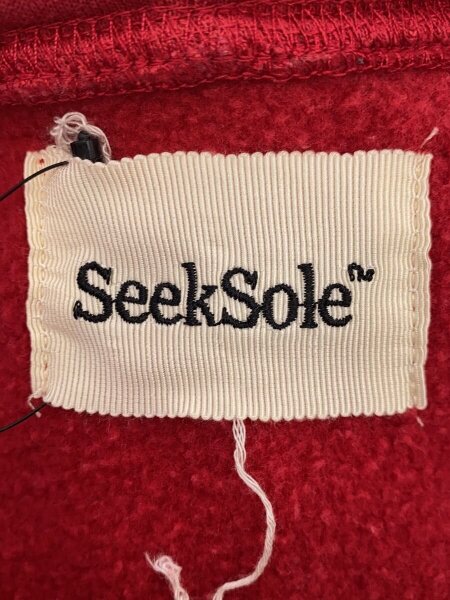SeekSole(シークソール) / ジップパーカー/M/コットン/RED/無地/SK0041 