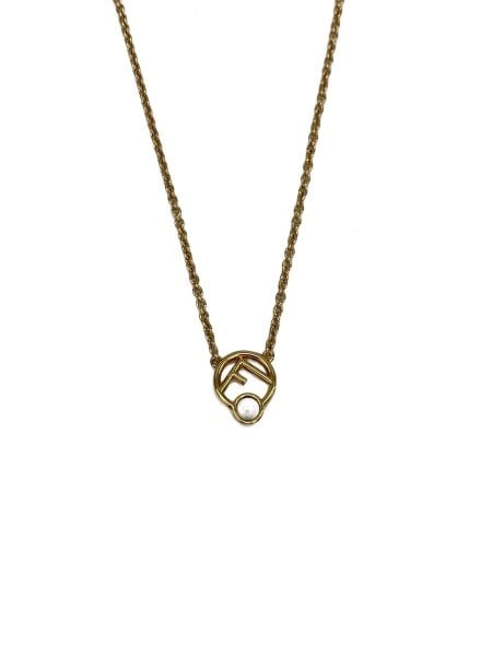 FENDI(フェンディ) / ネックレス/--/カラーストーン/GLD/トップ有 