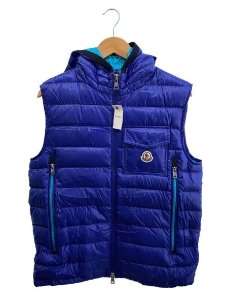 MONCLER(モンクレール) / ダウンベスト/--/ナイロン/BLU/無地