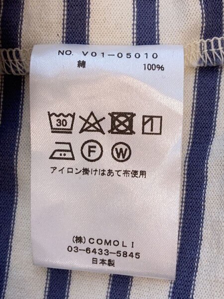 COMOLI(コモリ) / 長袖Tシャツ/2/コットン/IDG/V01-05010/22SS