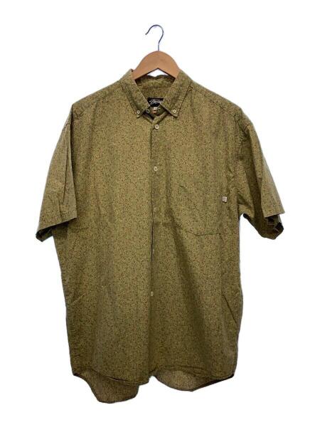STUSSY(ステューシー) / 半袖シャツ/L/コットン/KHK/80s/黒タグ/総柄 