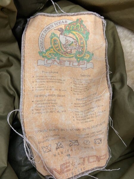 その他ブランド / ONE TOP/ダウンジャケット/--/--/KHK/フィンランド製 その他ブランド(ソノタブランド) / ONE TOP/ダウンジャケット