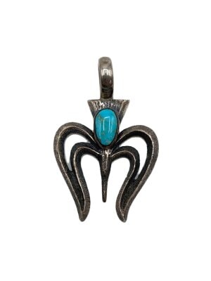  Martinez作 ナジャトップ 稀少ターコイズ付 ナジャペンダント ターコイズペンダント