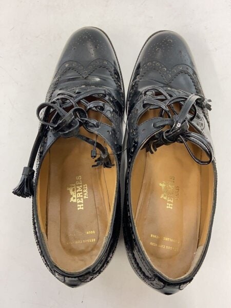 HERMES / パンプス/35.5/BLK HERMES(エルメス) / パンプス/35.5/BLK/レザー | 中古品の販売・通販