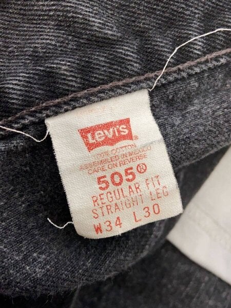 Levi’s / 90s/505/メキシコ製/ストレートパンツ/34/コットン/BLK/00505-0260 Levi's(リーバイス) / 90s/505/メキシコ製/ストレートパンツ/34