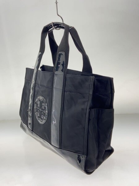 TORY BURCH トリーバーチ オールブラック ナイロントートバッグ 