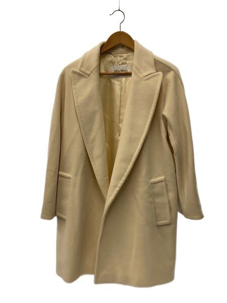 Max Mara 38サイズ　アイボリーのウールコート MAX MARA(マックスマーラ) / コート/38/ウール/WHT | 古着の販売・通販