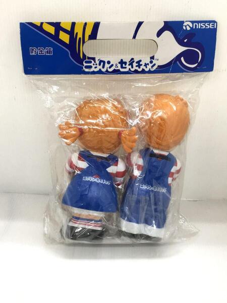 NISSEI ニックン＆セイチャン 人形 貯金箱 2体セット ニッセイ