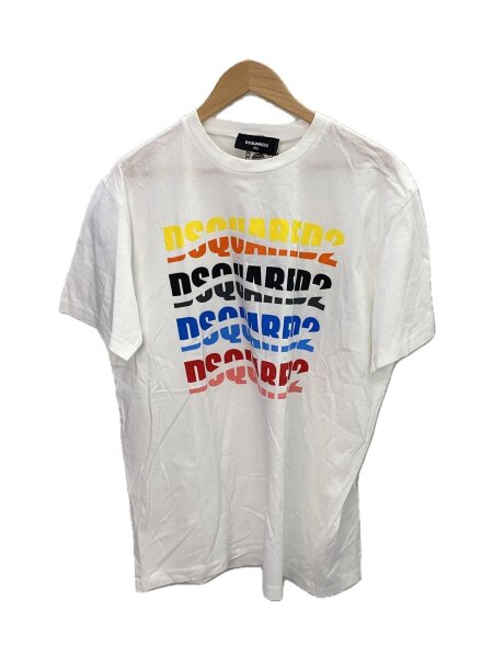 DSQUARED2(ディースクエアード) / Tシャツ/XXL/コットン/WHT/s74gd1092 