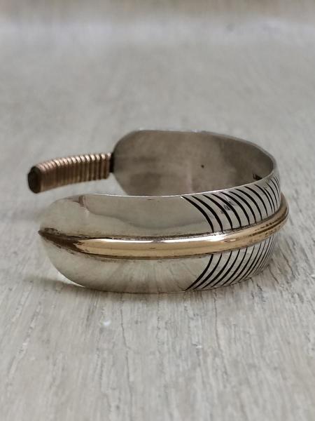 Lee Bennett 極太シルバーフェザーバングル 新品