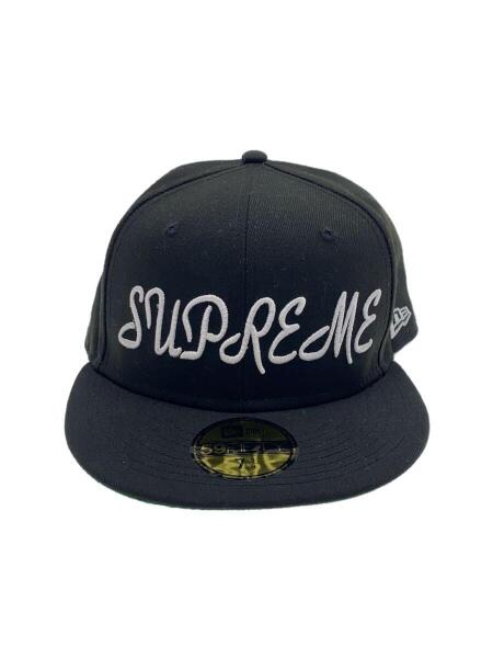 Supreme 59FIFTY 黒 ファー付きキャップ 7 3/8
