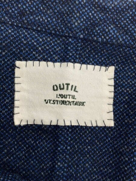 OUTIL / ノーカラージャケット/2/コットン/ウール/NVY OUTIL(ウティ) / ノーカラージャケット/2/コットン/ウール/NVY | 古着
