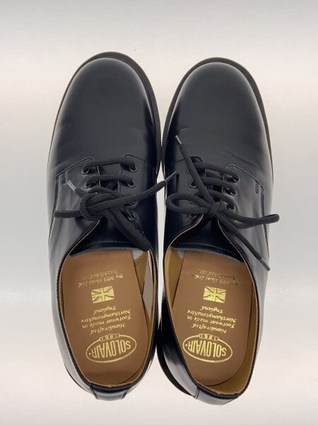 solovair(ソロヴェアー) / 4 EYE GIBSON SHOES/UK7.5/BLK/レザー/4-996 