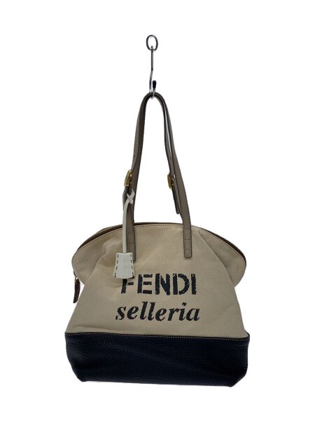 FENDI(フェンディ) / セレリア/トートバッグ/キャンバス×レザー/BEG 