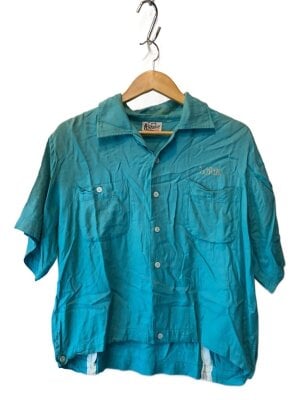 その他ブランド / 50-60s/ギャバボーリングシャツ/Air flo/半袖シャツ/L/--/GRN その他ブランド(ソノタブランド) / 50-60s/ギャバボーリングシャツ/Air