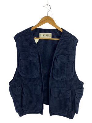 INSCRIRE(アンスクリア) / 長袖カットソー/M/ポリエステル/NVY
