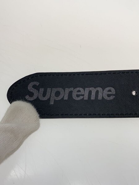 Supreme(シュプリーム) / 18SS/Studded Logo Belt/ベルト/レザー/BLK