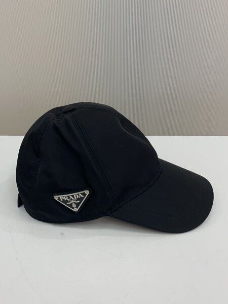 PRADA(プラダ) / RE-NYLON ベースボールキャップ/S/ナイロン/BLK