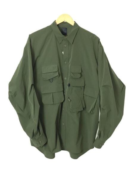 DAIWA / TECH ANGLERS SHIRTS L/S/長袖シャツ/M/ポリエステル/KHK/BE-85021W DAIWA([スポーツ]ダイワ) / PIER39/TECH ANGLER S SHIRTS L/BE-85021