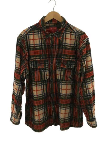 Supreme/長袖シャツ/チェック柄/サイズS/Bランク/82【中古】 Supreme(シュプリーム) / 長袖シャツ/L/コーデュロイ/マルチカラー