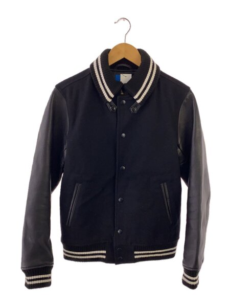 BEAMS(ビームス) / レザー切替スタジャン/M/ウール/BLK// | 古着の販売 