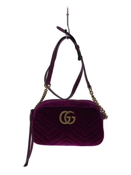 GUCCI(グッチ) / チェーンショルダーバッグ_GGマーモント_ベルベット_ 