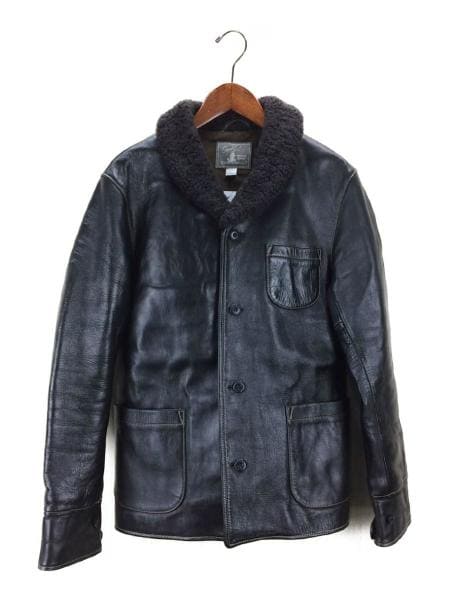 ORGUEIL(オルゲイユ) / レザーカーコート/40/馬革/BLK/OR-4014/ホース 