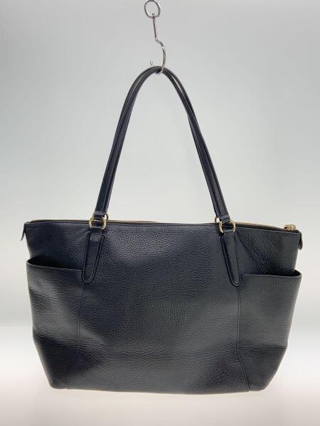 COACH(コーチ) / トートバッグ_オールレザー/レザー/BLK/無地 | 中古品