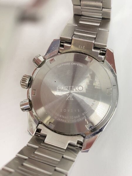 SEIKO / クォーツ腕時計/アナログ/ステンレス/NVY/SLV/V192-0AH0 SEIKO(セイコー) / クォーツ腕時計/アナログ/ステンレス/NVY/SLV/V192