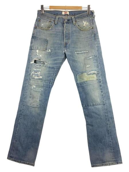 Levi's ダメージ加工 ストレートデニム