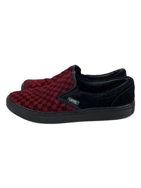 VANS(バンズ) / スリッポン/ハラコ/チェッカーフラッグ/26.5cm/RED 
