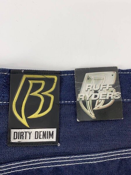 RUFF RYDERS / ペインターパンツ/デッドストック/DIRTY DENIM/刺繍/ワッペン/38/コットン/IDG RUFF RYDERS(ラフライダース) / ペインターパンツ/デッドストック